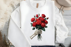 Roses Bouquet Skeleton Hand Clipart Bundle - CraftNest - Digital Crafting and Art
