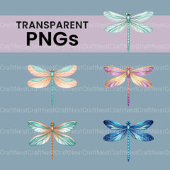 Dragonflies Clipart Bundle 2 - CraftNest - Digital Crafting and Art