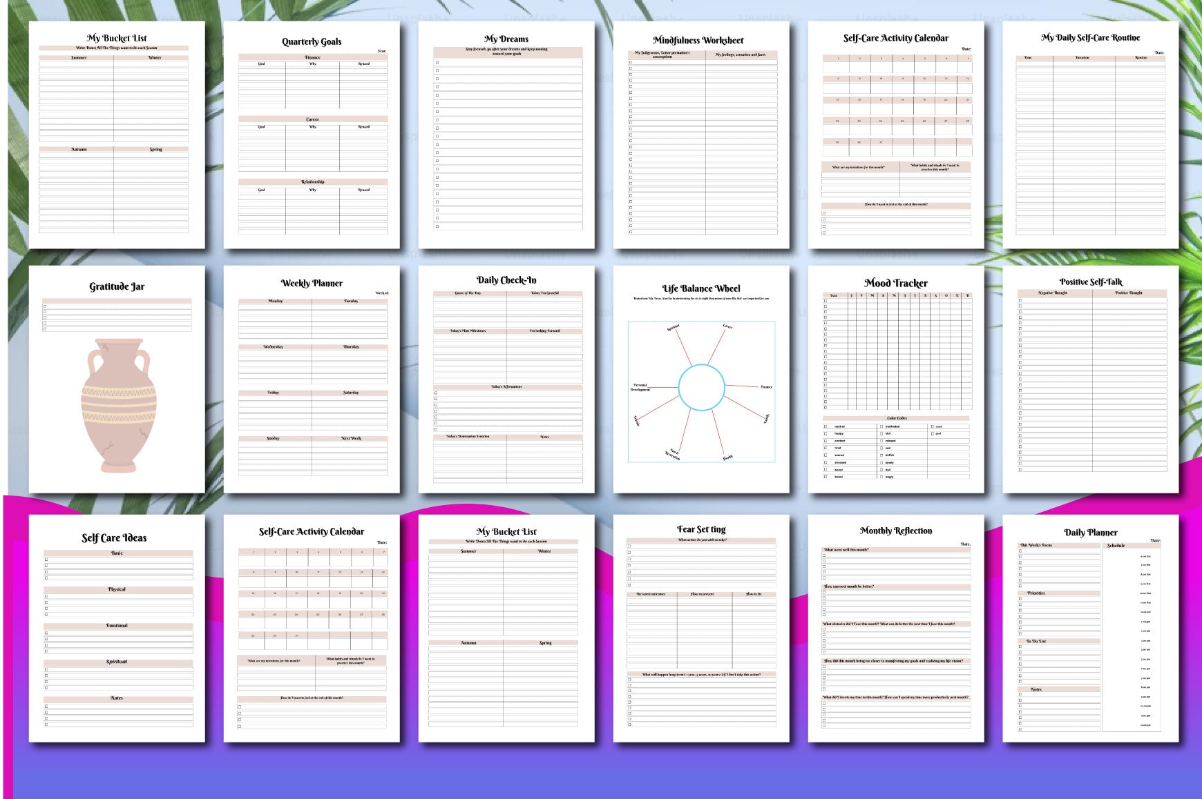 Self-Care Wellness Journal