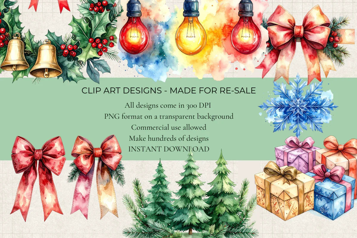 Festive Season Clipart - CraftNest - Digital Crafting and Art