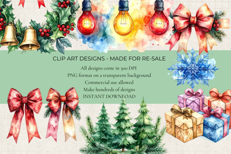 Festive Season Clipart - CraftNest - Digital Crafting and Art