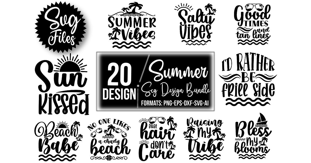 Summer SVG Bundle 8 - CraftNest - Digital Crafting and Art