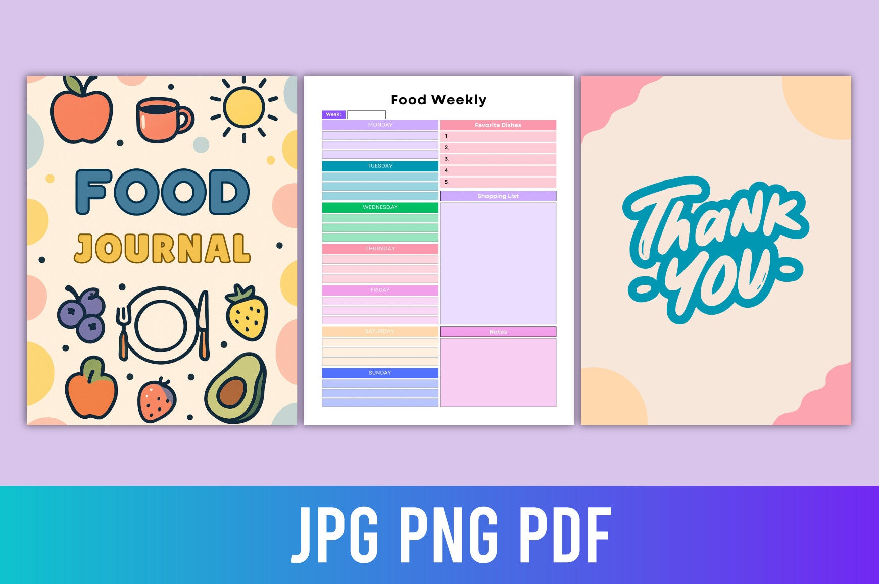 Food Journal for Tracking Meals and Nutrition