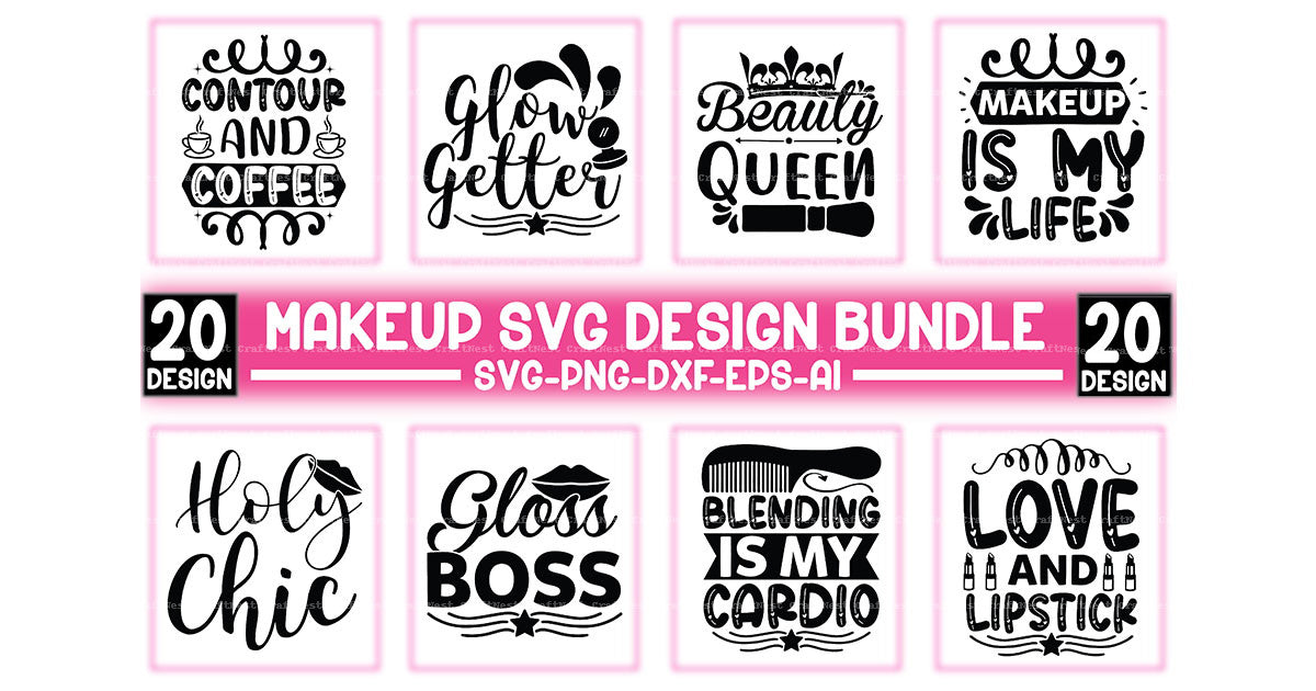 Makeup Design SVG Bundle 2