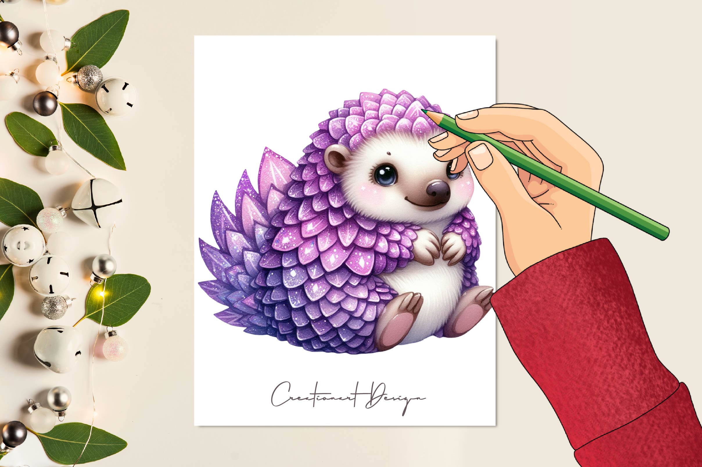 Glitter Pangolin Clipart Bundle - CraftNest - Digital Crafting and Art