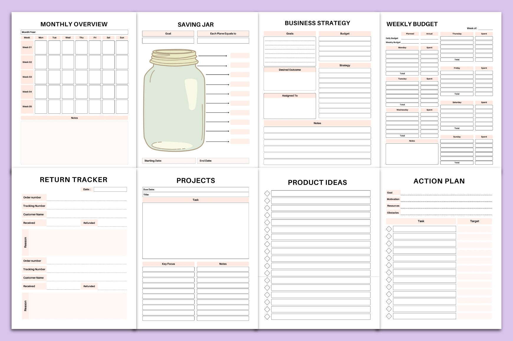 Side Hustle Planner