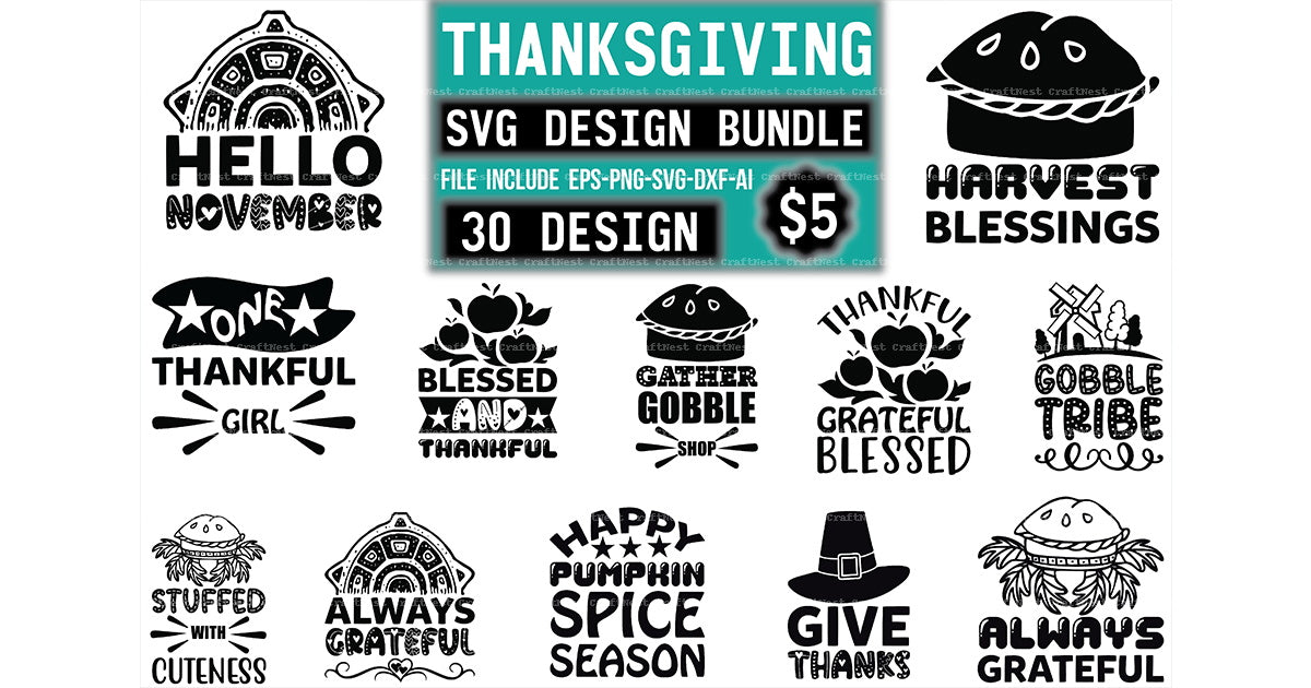 Thank You SVG Bundle 1