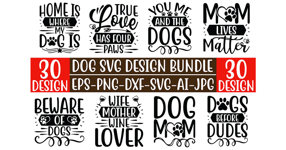 Dog SVG Bundle 7 - CraftNest - Digital Crafting and Art