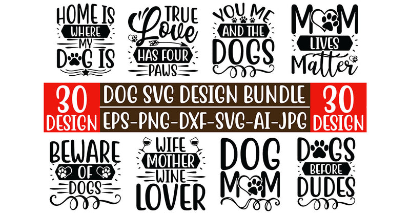 Dog SVG Bundle 7 - CraftNest - Digital Crafting and Art