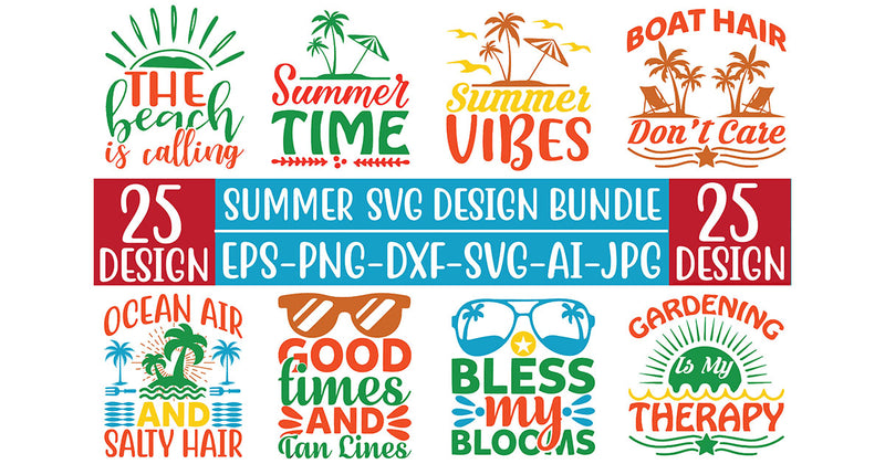 Summer SVG Bundle 11 - CraftNest - Digital Crafting and Art