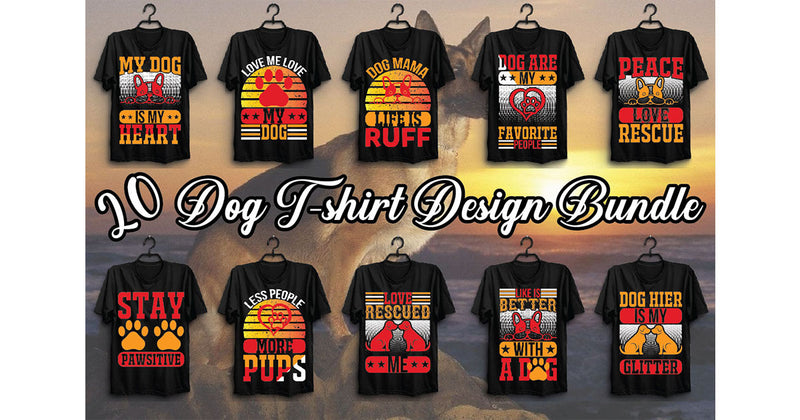 Dog T Shirt Bundle 8 - CraftNest - Digital Crafting and Art