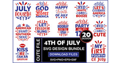 4th Of July SVG Bundle 2 - CraftNest - Digital Crafting and Art
