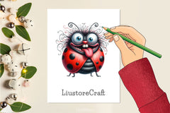 Funny Ladybug Clipart Bundle 2 - CraftNest - Digital Crafting and Art