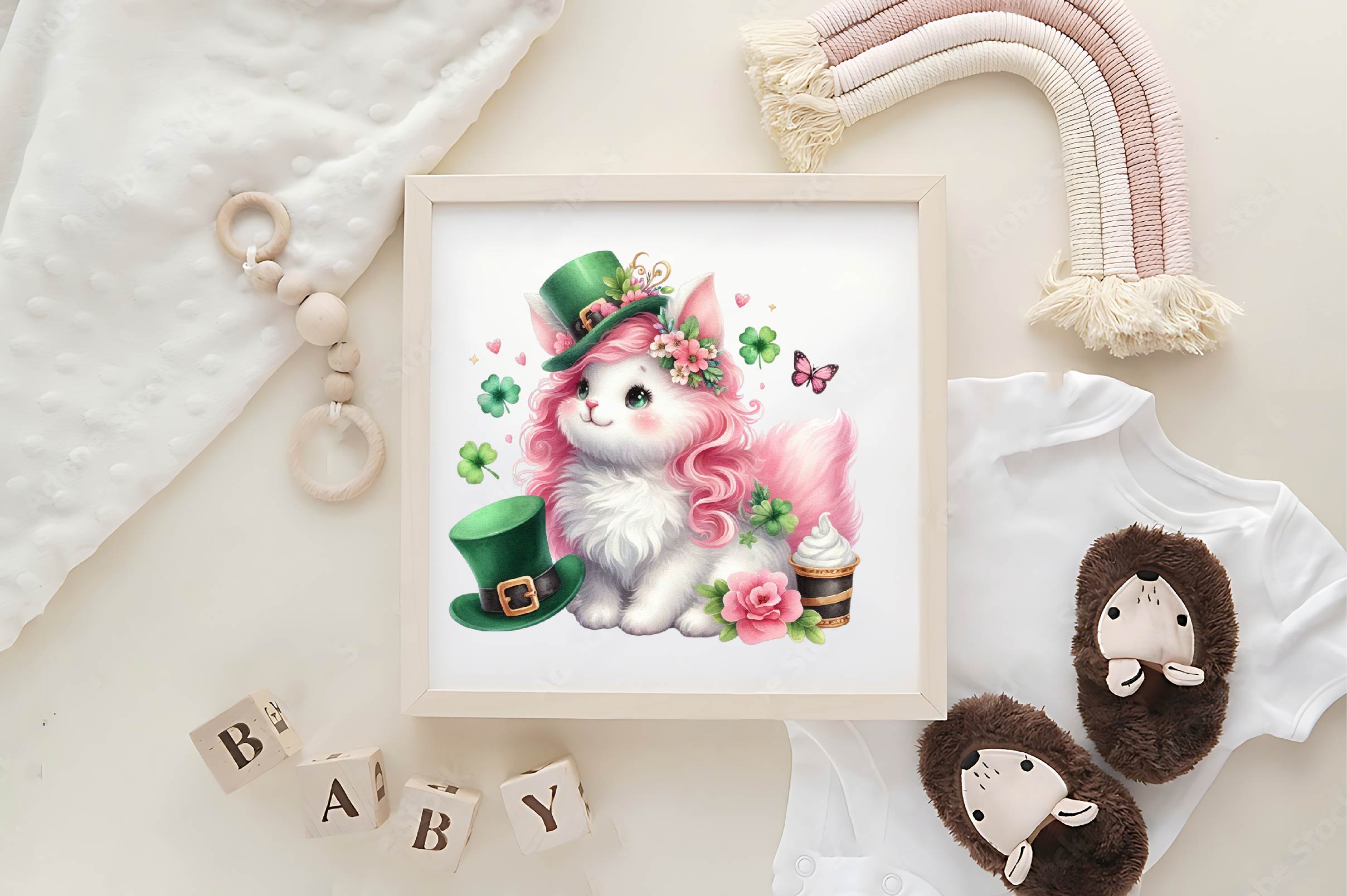 Cute St Patricks Animal Clipart Bundle - CraftNest - Digital Crafting and Art