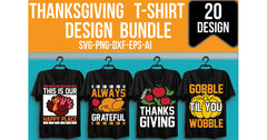 Thanksgiving T-Shirt Bundle 2 - CraftNest - Digital Crafting and Art