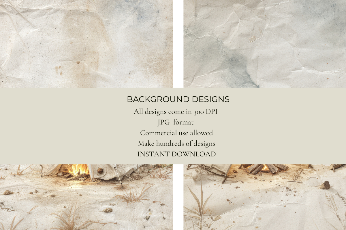 Newspaper Camps Junk Journal Papers