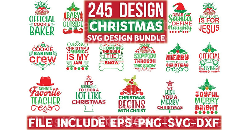Christmas Design Bundle 35 - CraftNest - Digital Crafting and Art