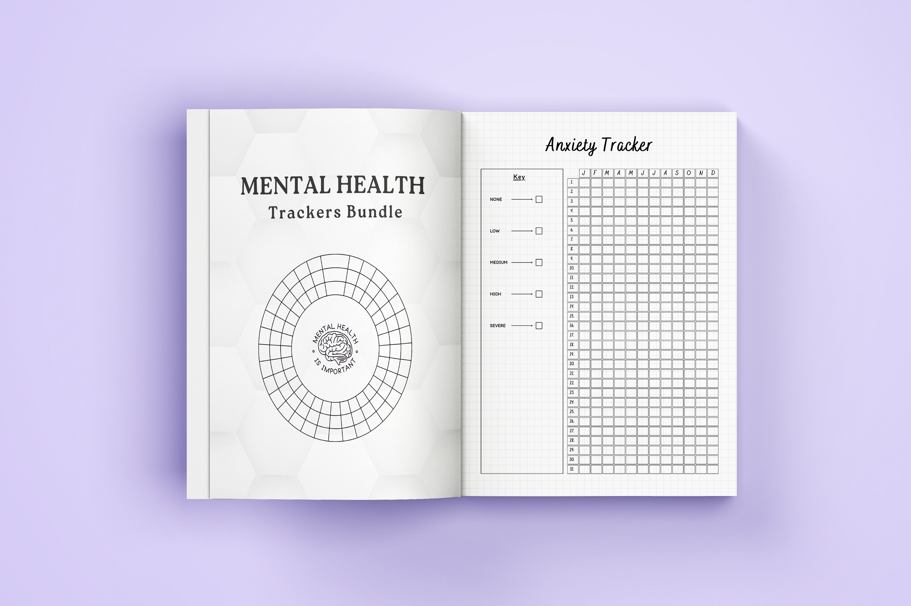 Mental Health Trackers Planner