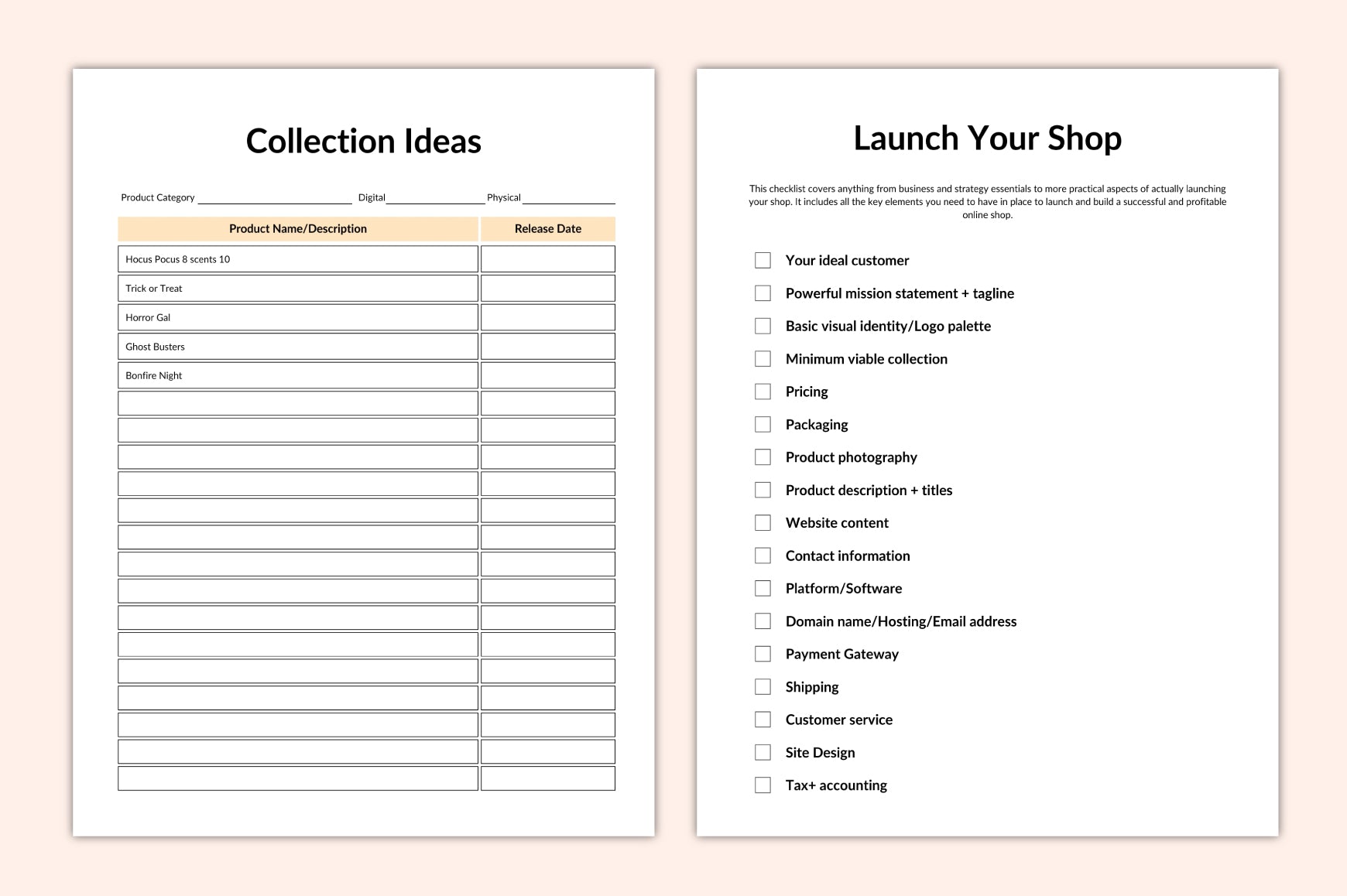 Creative Craft Business Planner