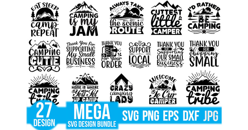 Camping SVG Bundle 9 - CraftNest - Digital Crafting and Art