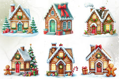 Christmas Gingerbread House Clipart Bundle - CraftNest - Digital Crafting and Art