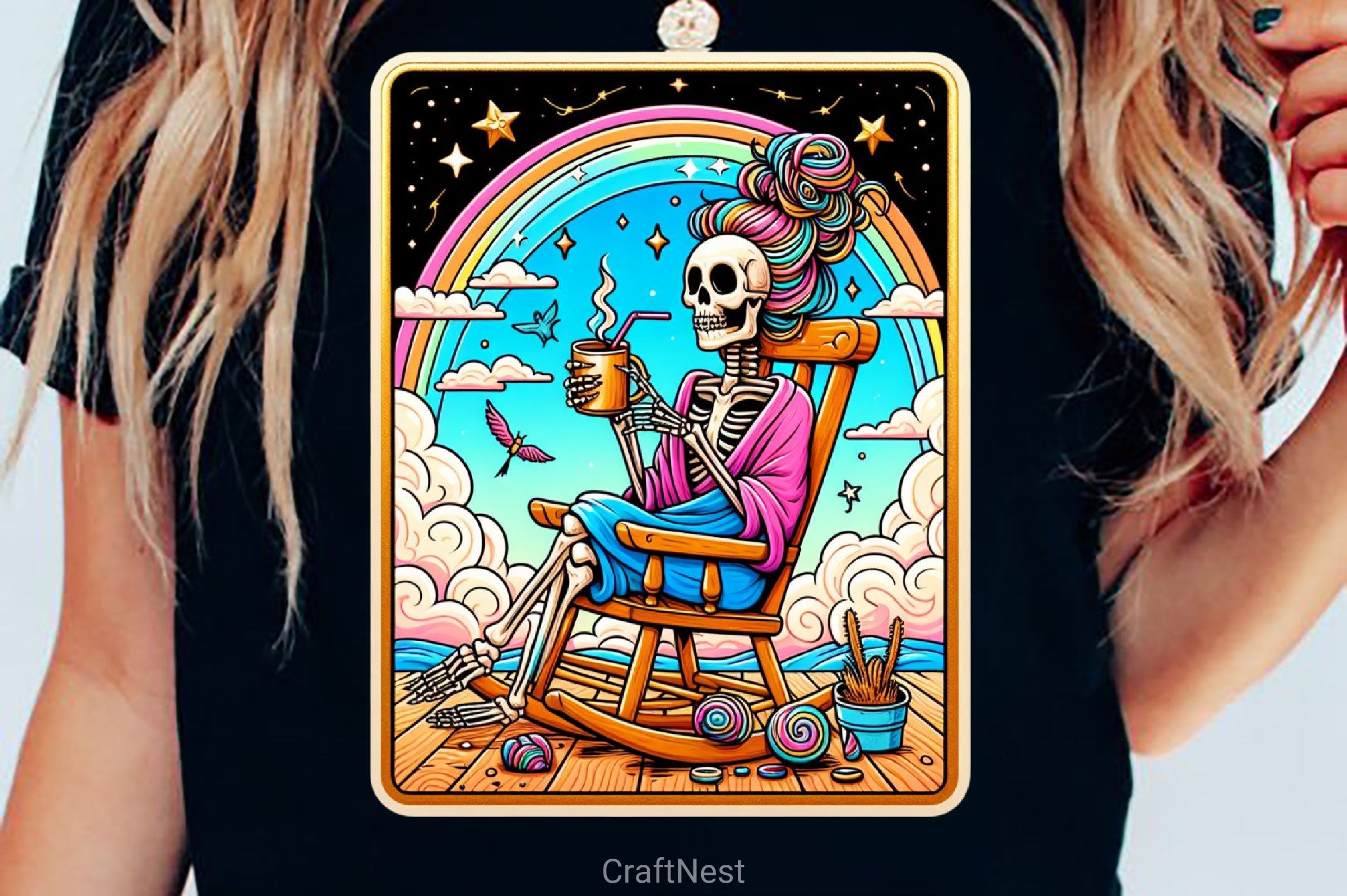 The Caffeinated Tarot Card Skeleton Clipart Bundle - CraftNest - Digital Crafting and Art
