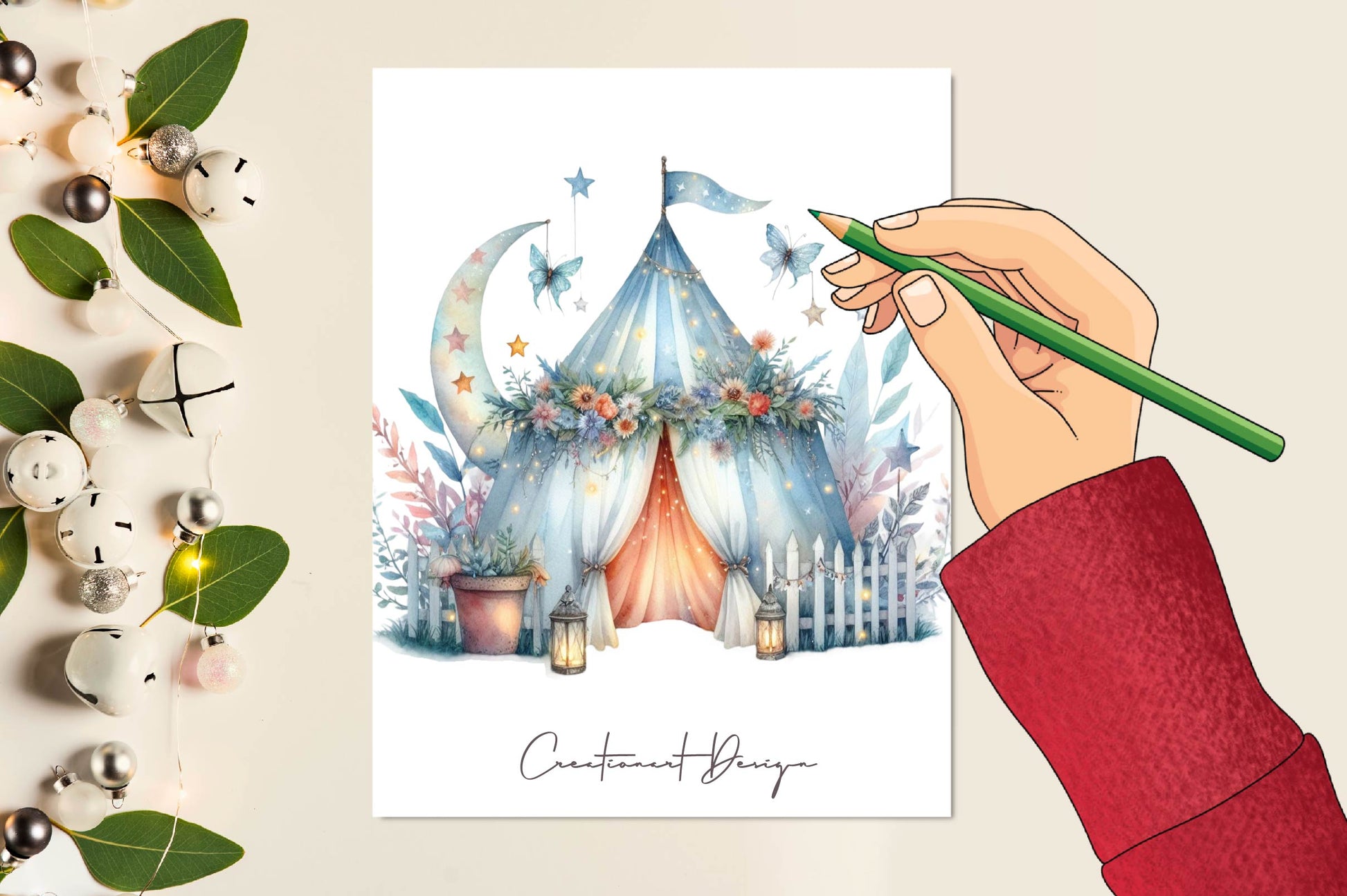 Fairy Night Tents Clipart Bundle - CraftNest - Digital Crafting and Art