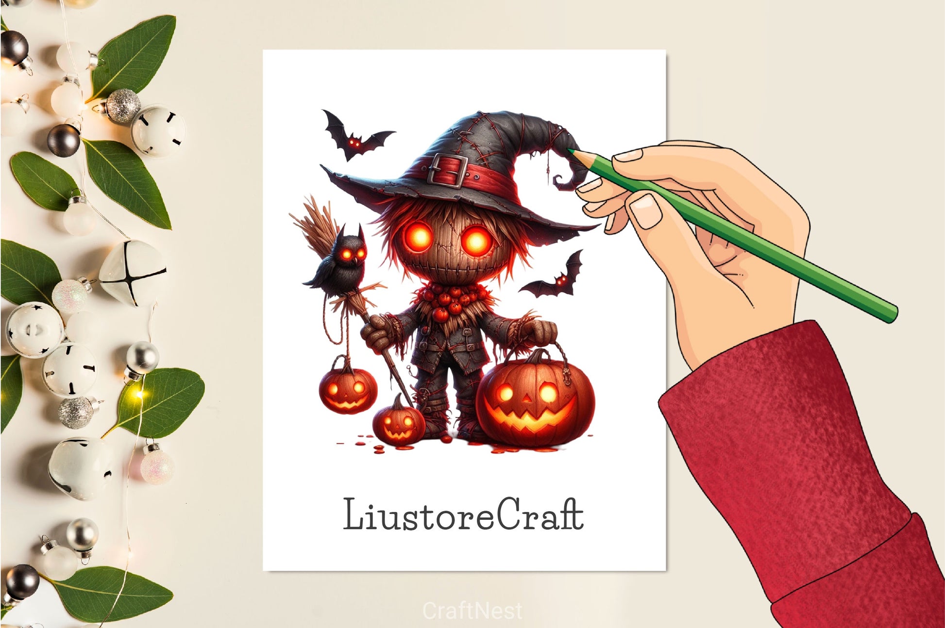 Halloween Scarecrow Clipart Bundle 2 - CraftNest - Digital Crafting and Art