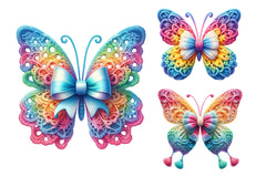 Crochet Butterfly Clipart Bundle 3 - CraftNest - Digital Crafting and Art