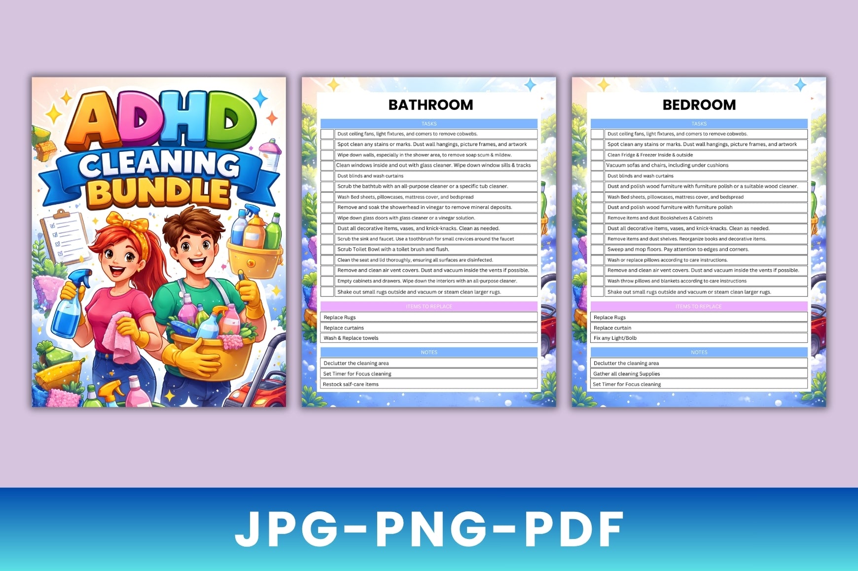 ADHD Cleaning Planner