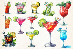 Cocktail Collection Clipart Bundle - CraftNest - Digital Crafting and Art