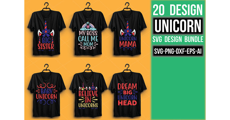 Unicorn SVG Bundle 7 - CraftNest - Digital Crafting and Art