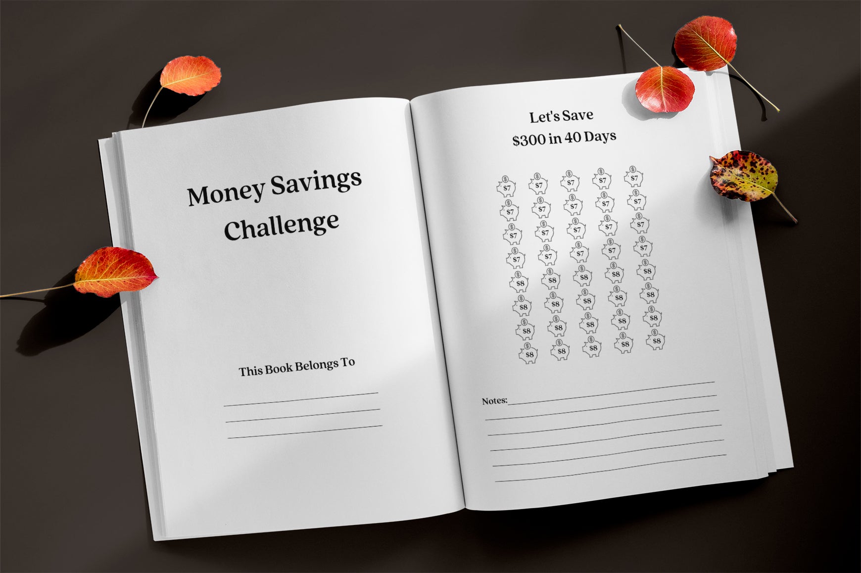 Money Savings Challenge Planner