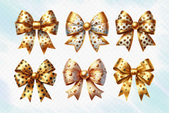 Gold Bow Clipart Bundle 3 - CraftNest - Digital Crafting and Art