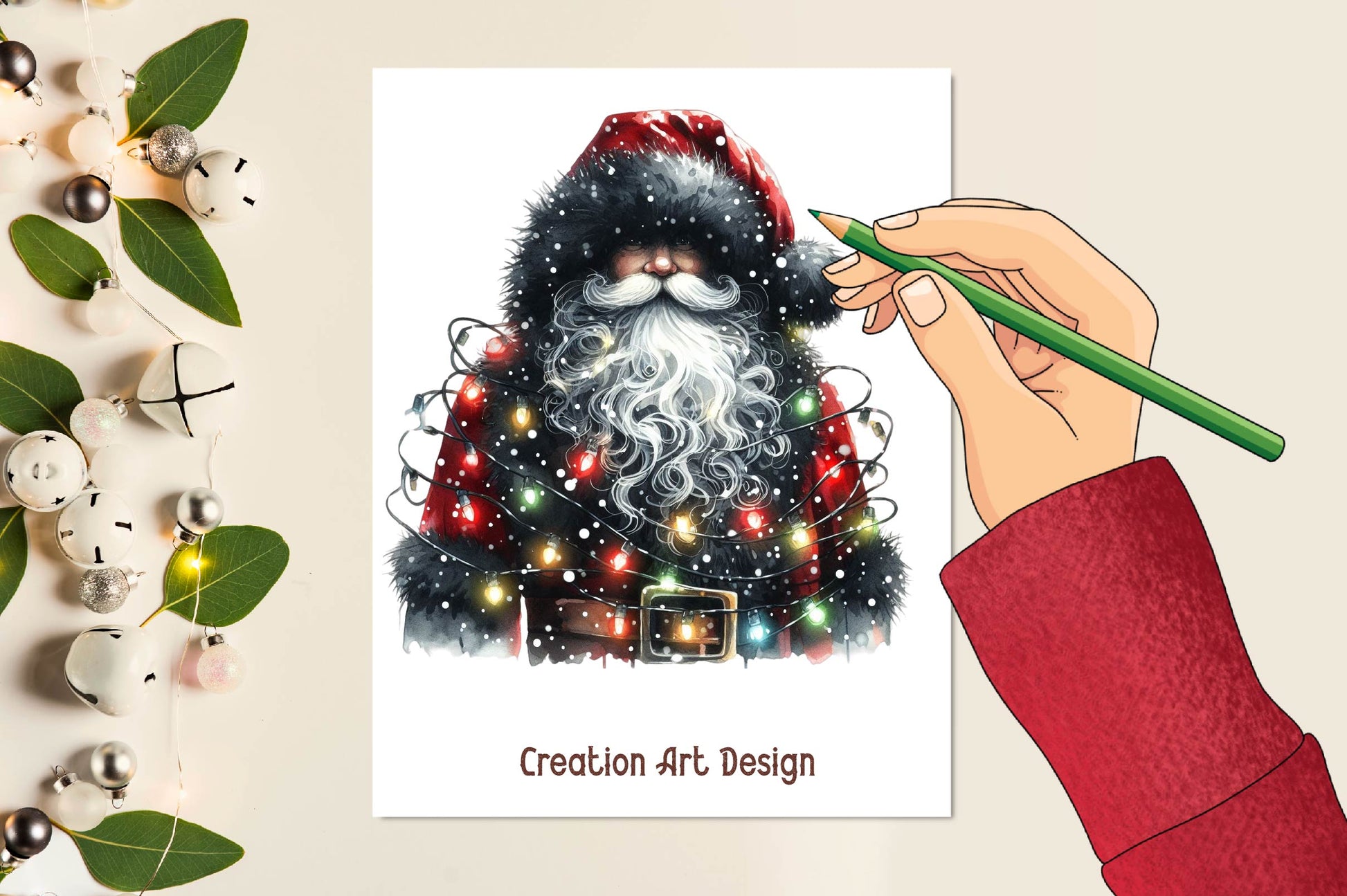 Dark Santa Claus Clipart Bundle - CraftNest - Digital Crafting and Art