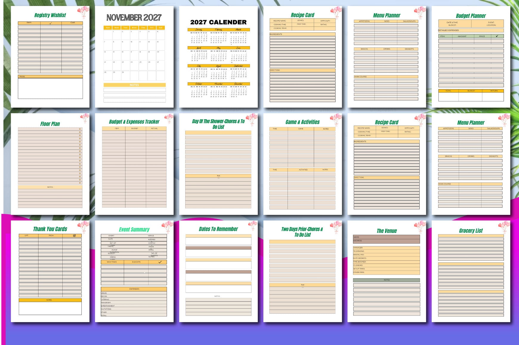 Baby Shower Planner