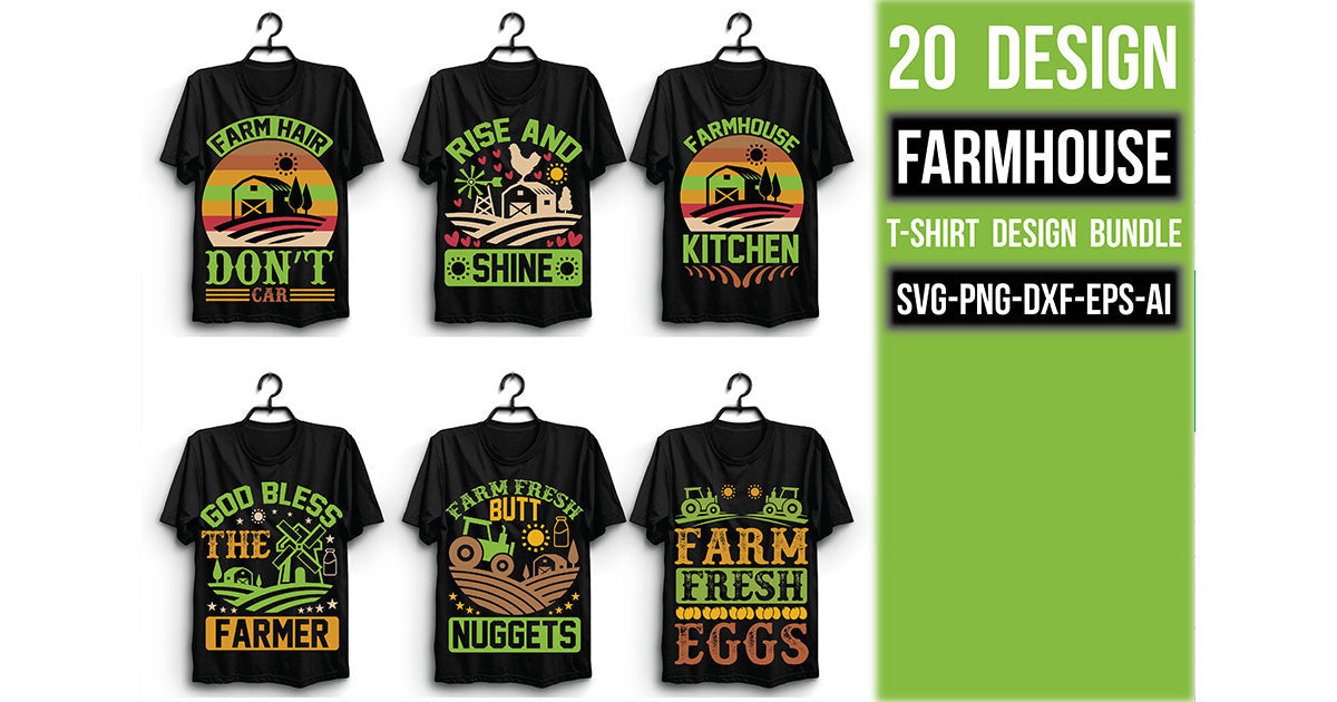 Farmhouse T Shirt Bundle 4 - CraftNest - Digital Crafting and Art