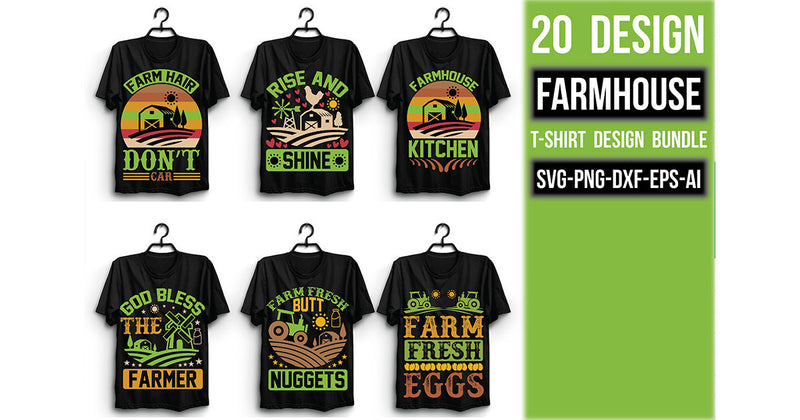 Farmhouse T Shirt Bundle 4 - CraftNest - Digital Crafting and Art