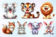 Woodland Animals Clipart Bundle 7 - CraftNest - Digital Crafting and Art