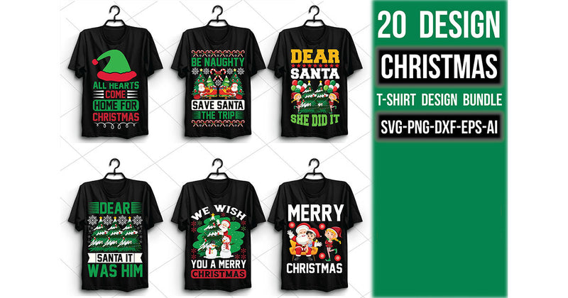 Christmas T Shirt Bundle 16 - CraftNest - Digital Crafting and Art