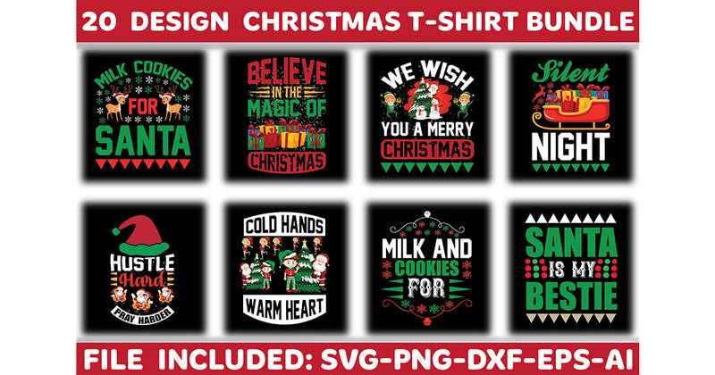 Christmas T-Shirt Bundle 7 - CraftNest - Digital Crafting and Art