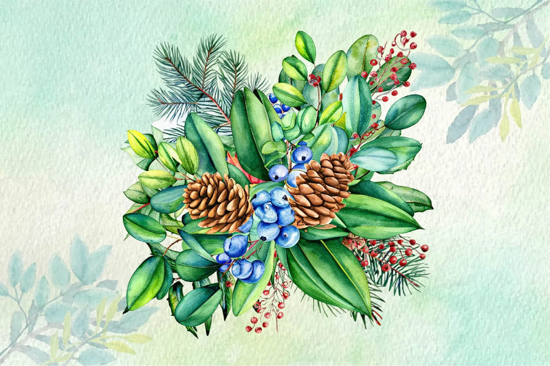 Poinsettia Leaves Clipart Bundle - CraftNest - Digital Crafting and Art