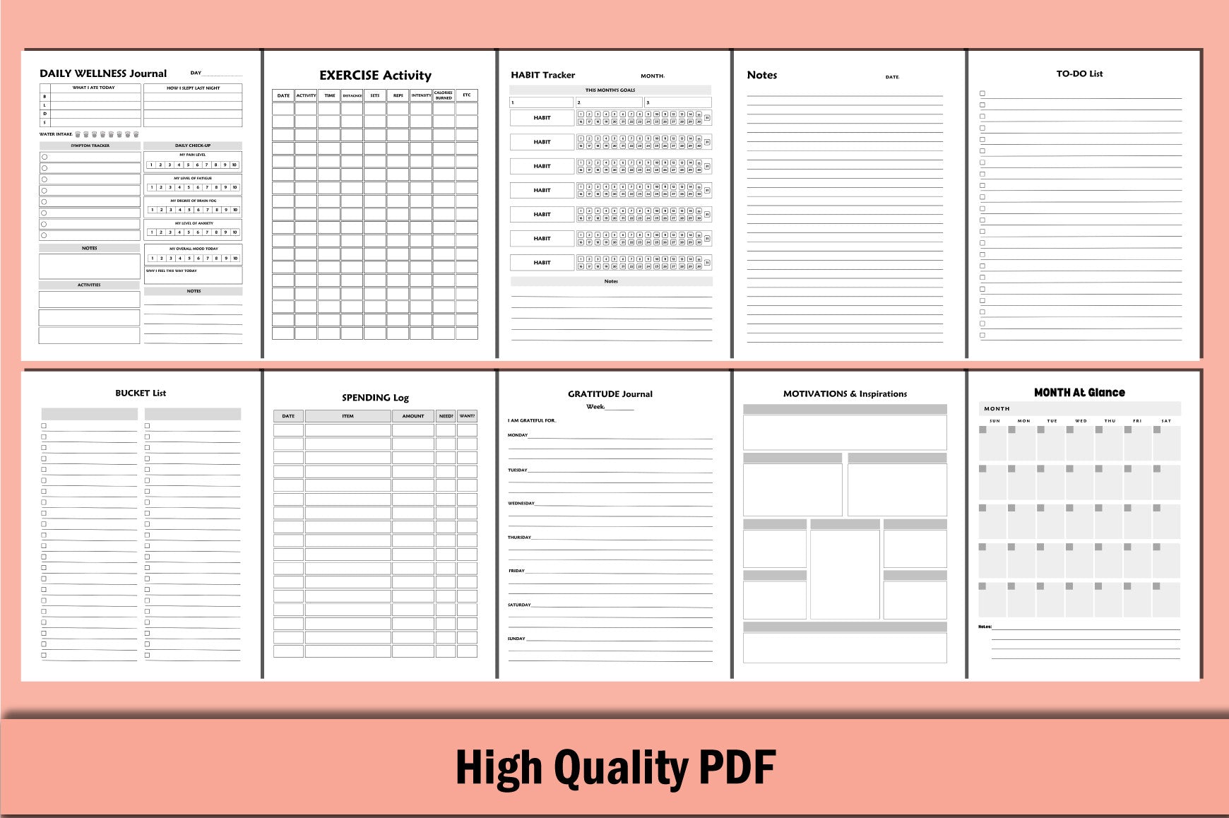 Healthy Living Planner