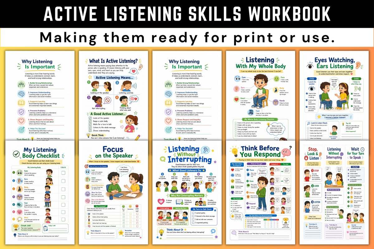 Active Listening Skills Workbook