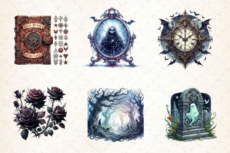 Antique Gothic Clipart Bundle 2 - CraftNest - Digital Crafting and Art