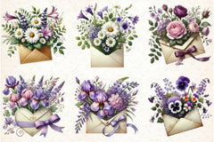 Spring Flowers & Envelope Clipart Bundle - CraftNest - Digital Crafting and Art
