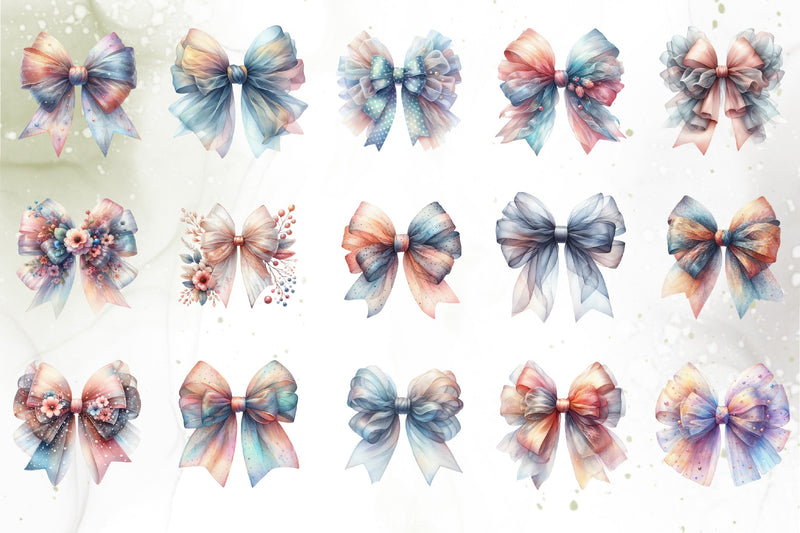 Magical Bow Clipart Bundle - CraftNest - Digital Crafting and Art