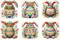 Spring Easter Egg Clipart Bundle - CraftNest - Digital Crafting and Art