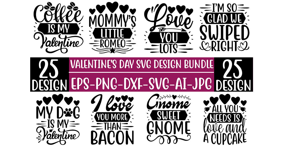 Valentine’s Day SVG Bundle 9 - CraftNest - Digital Crafting and Art