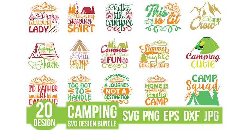 Camping SVG Bundle 10 - CraftNest - Digital Crafting and Art